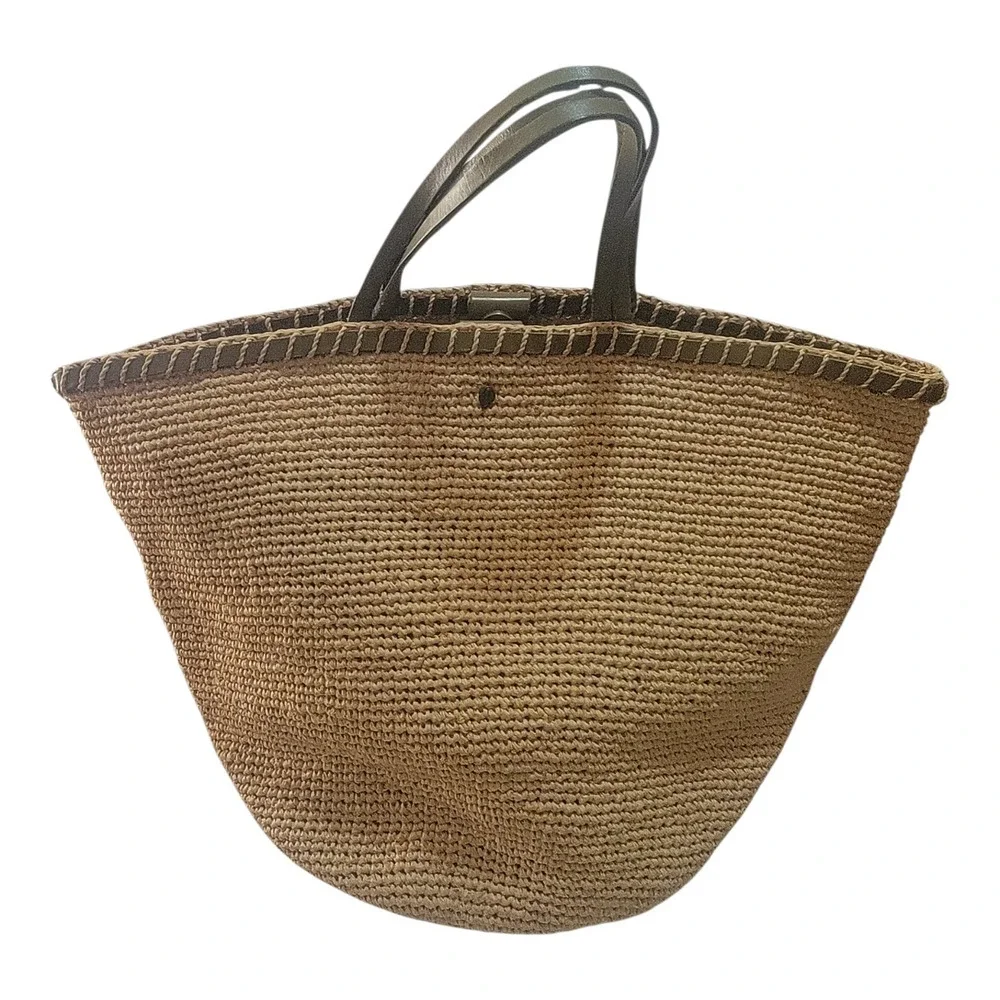 Helen Kaminski Dana Raffia & Leather Women Bag